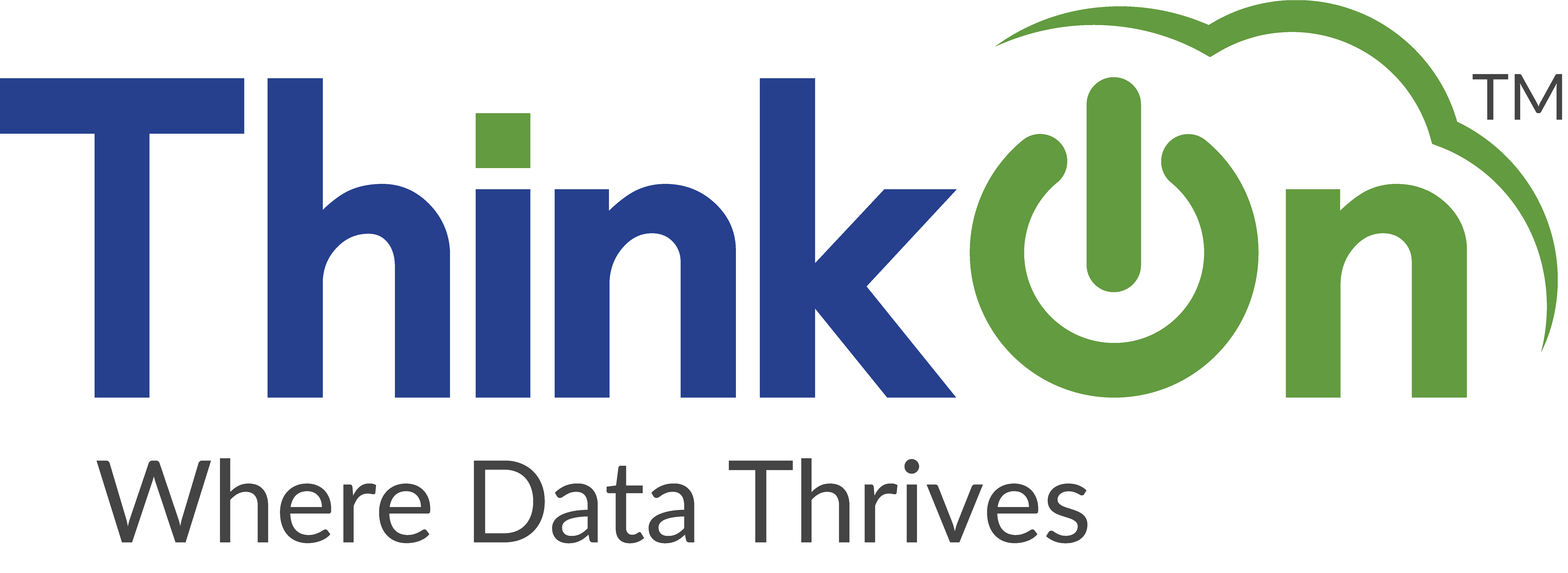 ThinkOn Logo - Colour - Slogan- Transparent